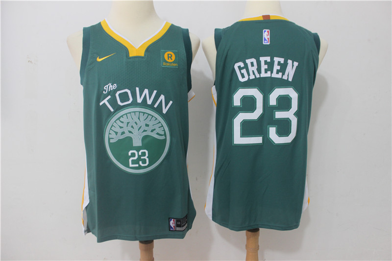 Men Golden State Warriors 23 Green Green Game Nike NBA Jerseys